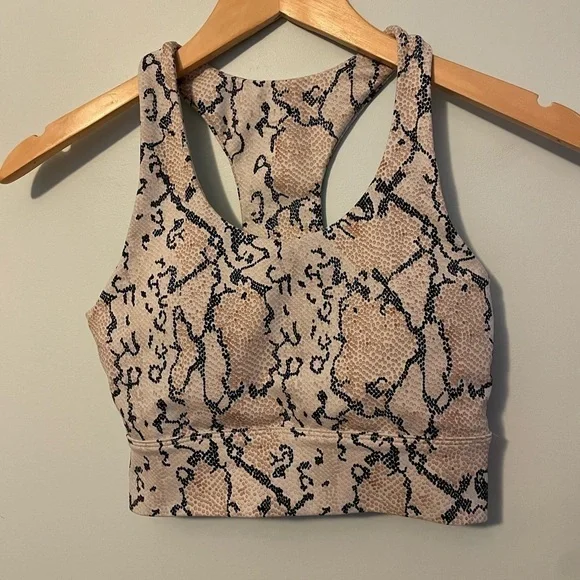 All Fenix White Python Sports Bra Size Small - Picture 3 of 7